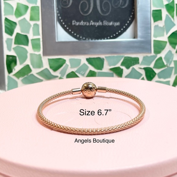Pandora Rose Gold Mesh Bracelet 